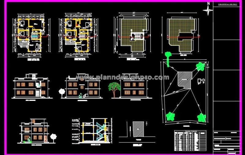 30'x40' Plot Duplex Design- House Submission Drawing