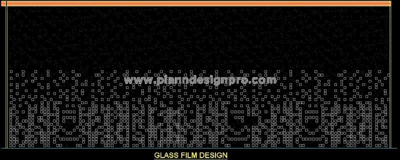 Decorative Glass Film CAD Patterns for Modern Interiors