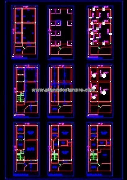 G+2 Storey Independent House Structural Free DWG Detail