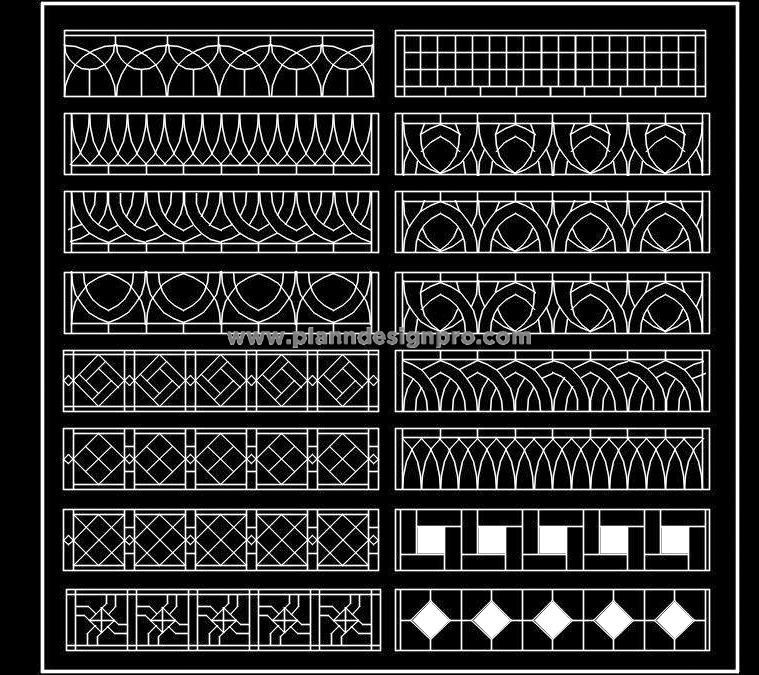 Geometric Jali Patterns for Architects- CAD Block Library