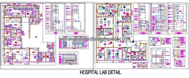 Hospital Lab Design CAD- Clinical & Specialized Labs