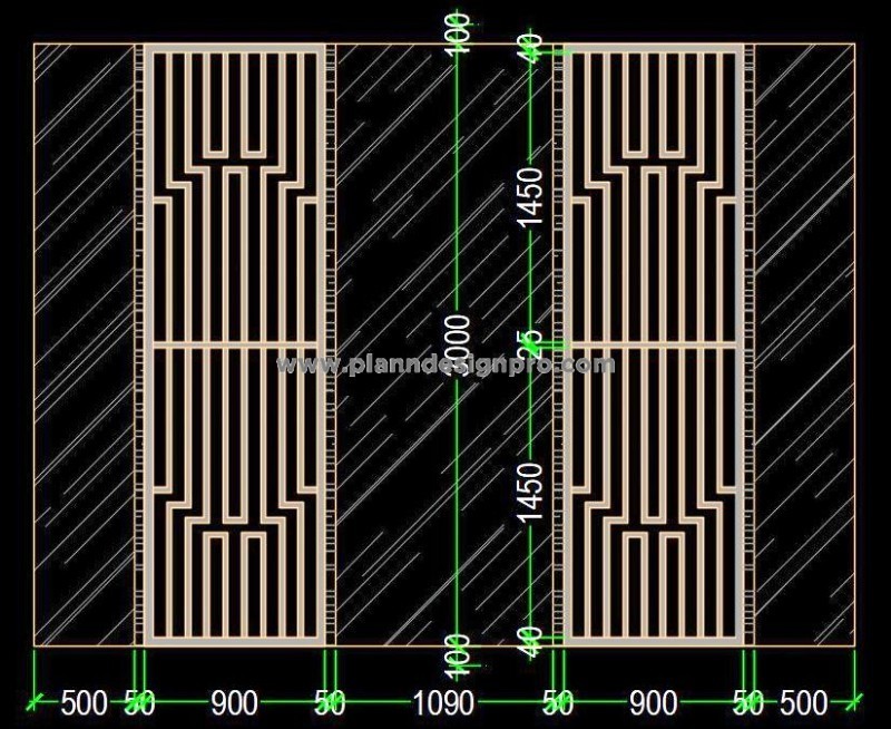 Jali Pattern CAD File For Walls & Dividers
