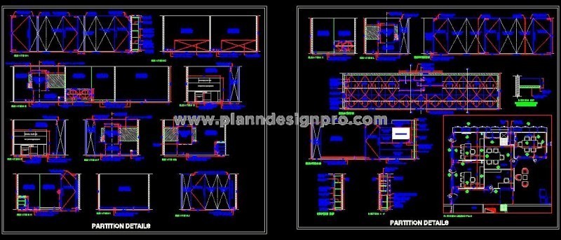Office Cabin and Meeting Room Layout CAD with Interior Details