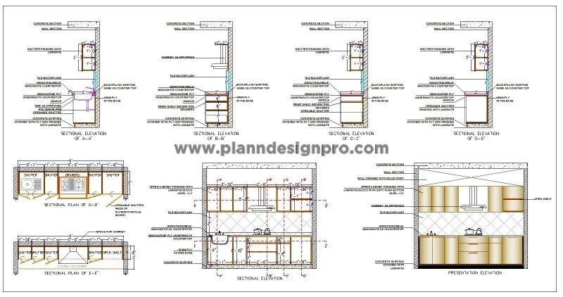 Pantry Design and Detail AutoCAD File