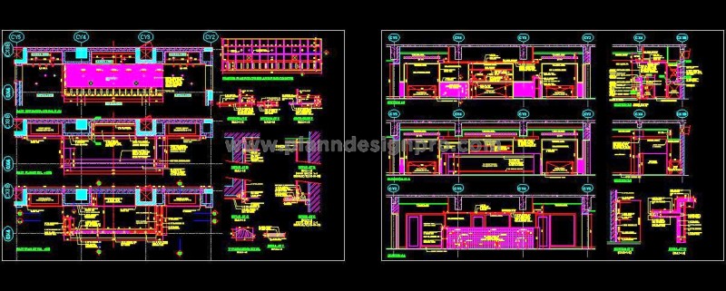 Professional Bar Counter DWG for Luxury Hotel Projects