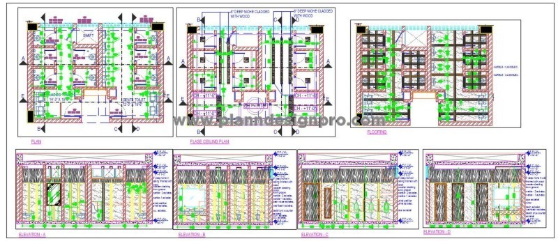 Public Toilet Block Design in AutoCAD- Complete Details