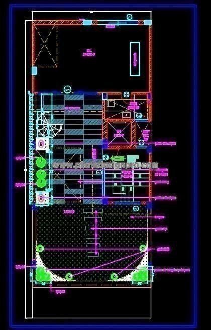 Terrace Garden Design- Free Roof Garden CAD Drawing