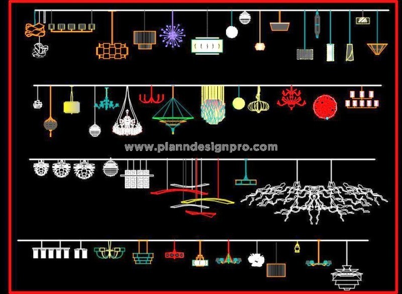Top 50 Lighting Design CAD Blocks for Architects & Designers